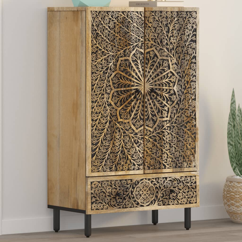 Vidaxl Kumode, 60X33X100 Cm, Viegls Mango