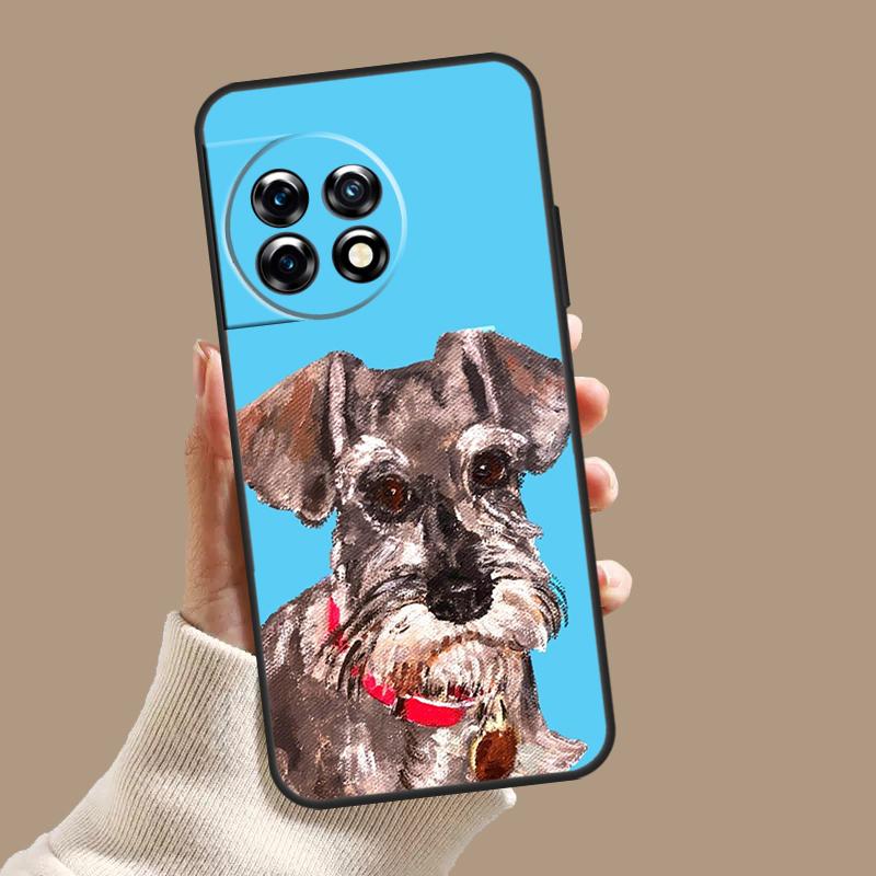 Hübsche Hunde Schnauzer Hülle Für OnePlus Nord 5 CE 3 4 Lite N20 N30 OnePlus 15 13 12 11 8 9 10 Pro 10T 13T 13R Abdeckung
