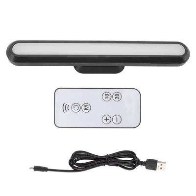 USB Rechargeable LED Desk Light Bar Magnetic Desk Reading Light Black Stepless Dimming Battery