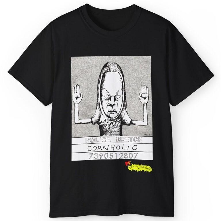 Retro 1997 Cornholio Police Sketch - Beavis And Butthead Unisex Tee S-5XL Unisex T-Shirt S