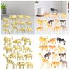 12 Pieces Animals Figurines Toys Animal Figures Model Set for Christmas Desktop Children Toddlers