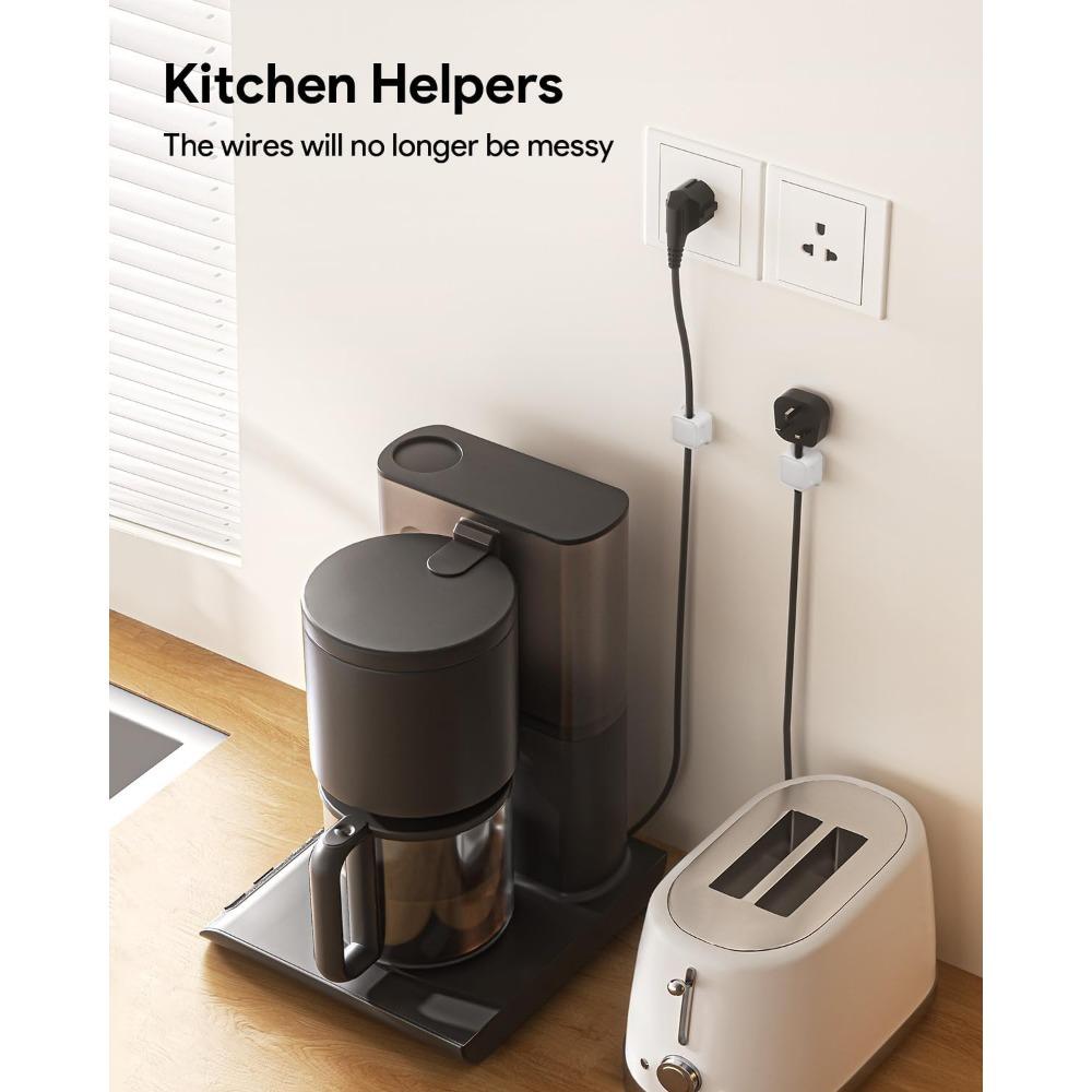 Magnetický držák Silné lepidlo, snadno se otevírá. Uspořádá nabíjecí kabely k telefonu úhledně. Pro domov, kancelář, auto, stůl, noční stolek.