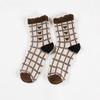 Zhuji Women's Mid-Calf Korean Style Socks - Autumn/Winter Japanese Preppy Long Tube Pile Socks