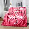Lamine Yamal's Zukunfts-Fußball-Decke Ultra-Weich Toll für Bett Bürostuhl Büro für Alle Jahreszeiten Verspieltes Design Geburtstag Weihnachtsgeschenk Decke