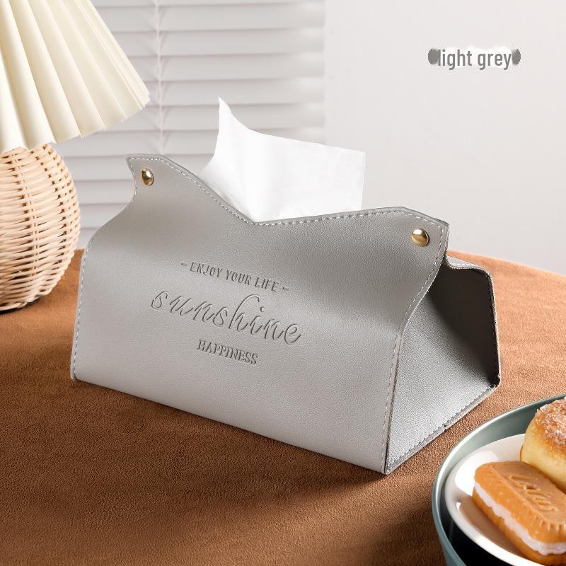 Nordic Leather Tissue Box for Home and Car - Creative Living Room or Coffee Table Accent