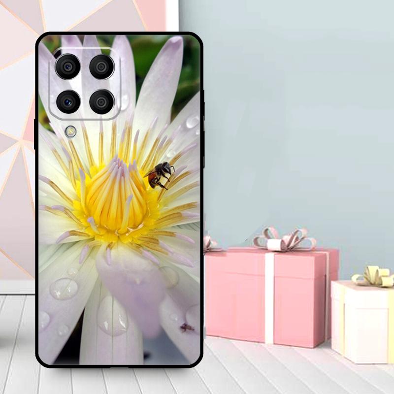 Lotus Flower Case For Samsung Galaxy M56 M52 M32 M53 M16 M11 M21 M31 M35 M12 M13 M14 M15 M36 M55 M34 M54