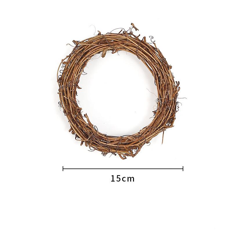 Handmade Christmas Smilax Rattan Wreath - Natural Florist Decoration