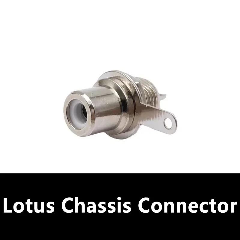 

10/100Pcs Nickel Plated Soldering RCA Socket Female Adapter RCA Jack Connector for Phono Audio Amplifier Chassis Panel Mount 10pcs