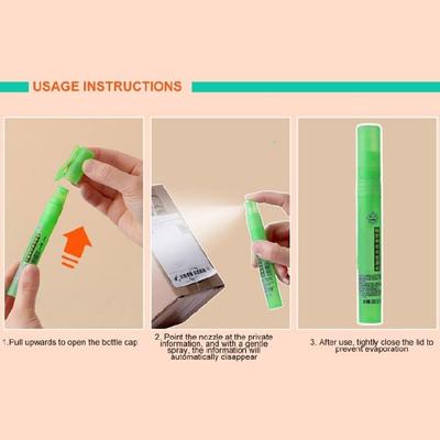 Paper Correction Fluid Sprayer Pen Instantly Erasing Function Thermal Paper Application Corrector School Office Use