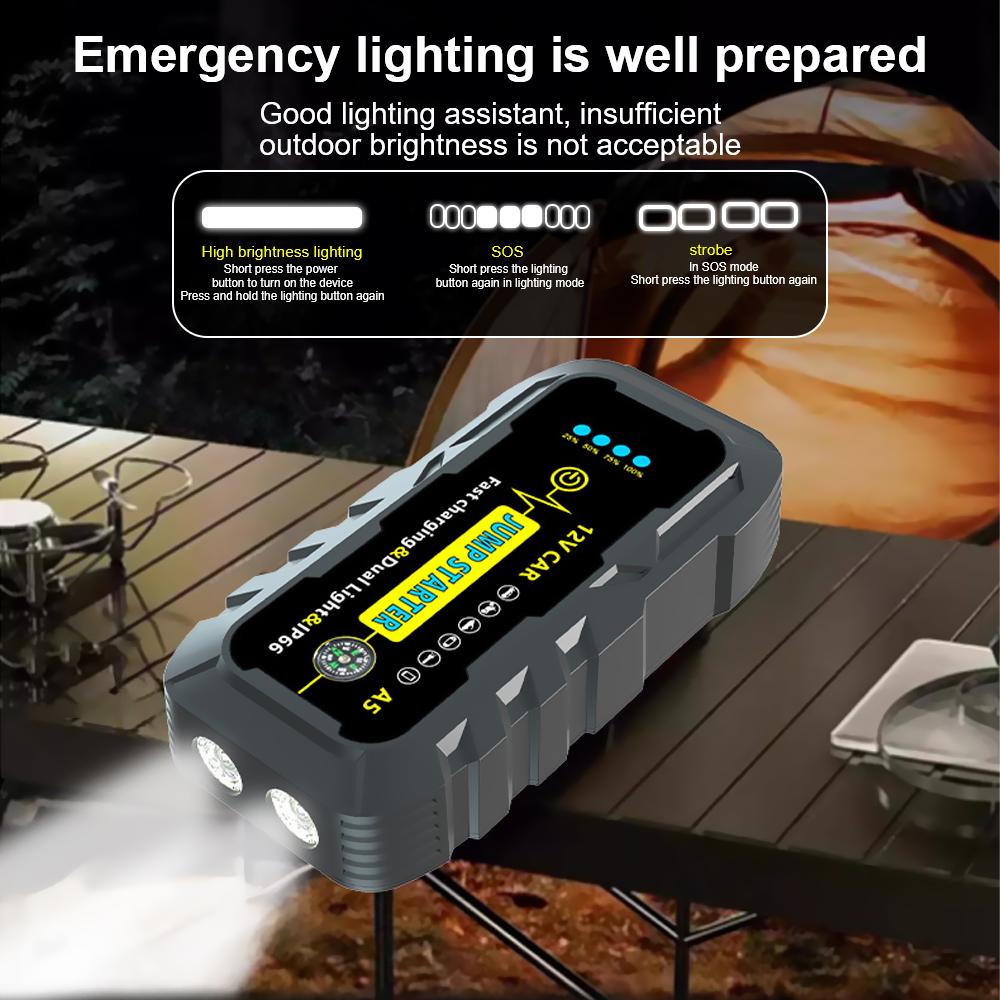 Portable Auto Starting Device Emergency Start 12V Power Bank Booster Car Jump Starter 22200mWh Car Battery Starter 3000A