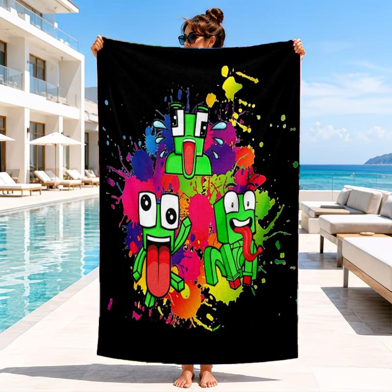 Colorful Game Friends Beach Towel, Microfiber Beach Towel, Perfect For Pool, Beach, Travel, Home Decor Beach Party Fan Gifts