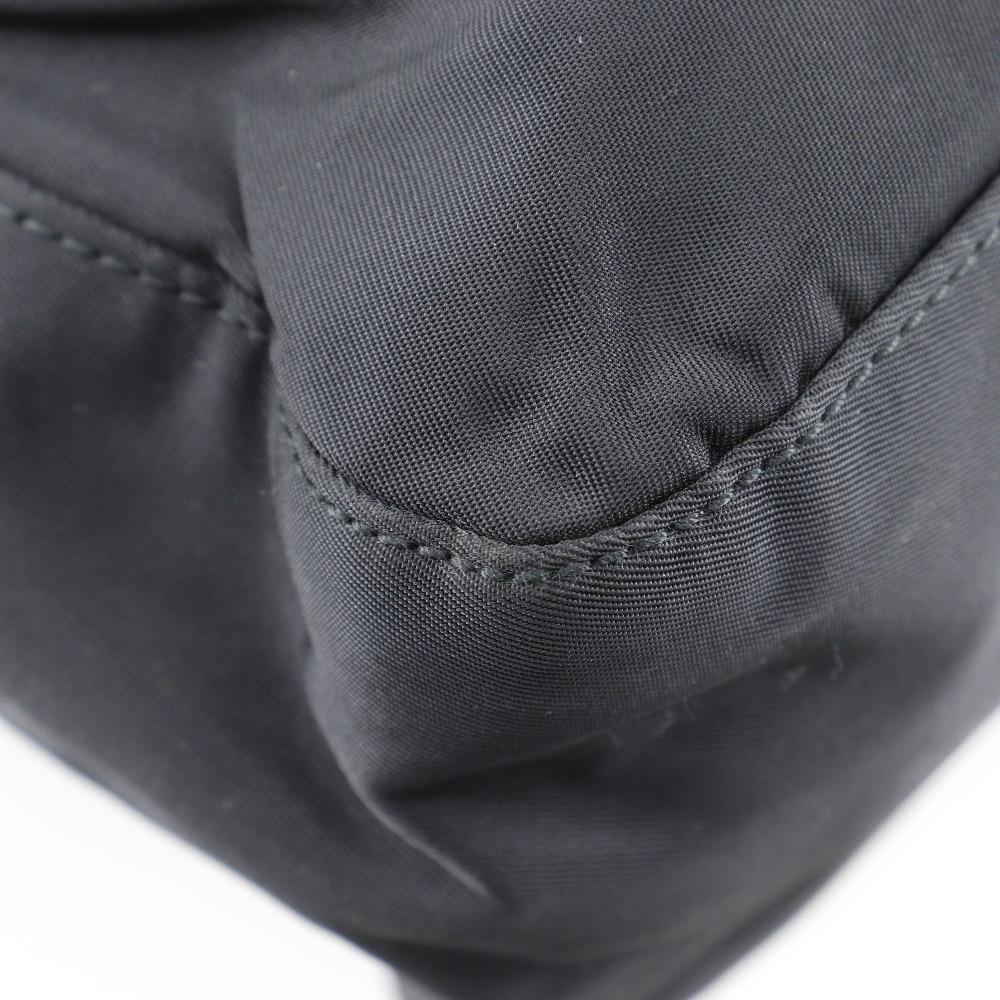 PRADA plastic chain Tote Bag black Nylon Women Used