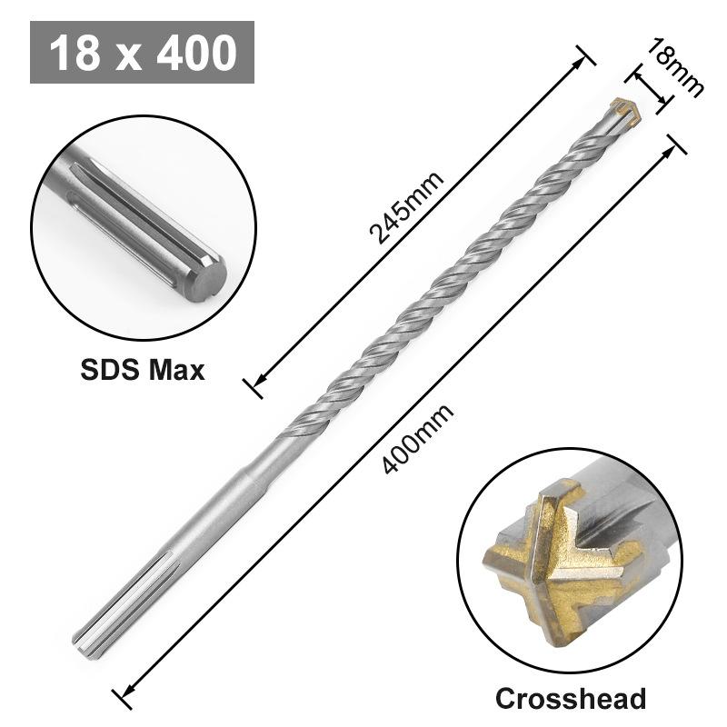Cross Bit Four-Blade Electric Hammer Bit Carbide Impact Drill Concrete Reinforcement Square Shank Round Shank Five-Pit Shank