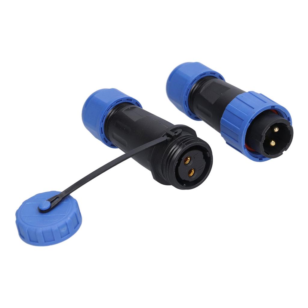 Luftfahrt-Steckdose IP68 Wasserdichter lötfreier Stecker-Buchsen-Paar-Anschluss 2-polig 20A LP16