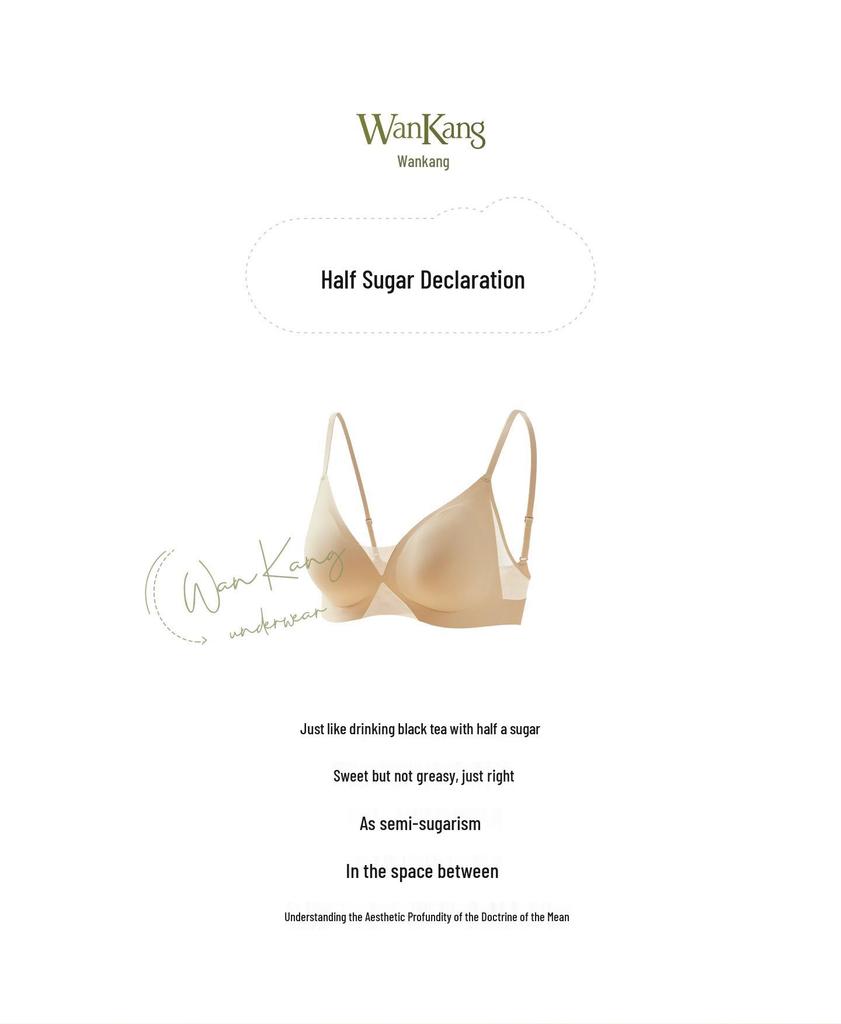 Summer Seamless Triangle Cup Bra: Thin, Breathable Mesh for Small Bust with Antibacterial Push-up Design