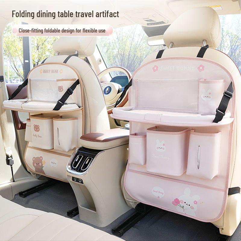 Baksätesorganisatör och förvaringsväska för matbord