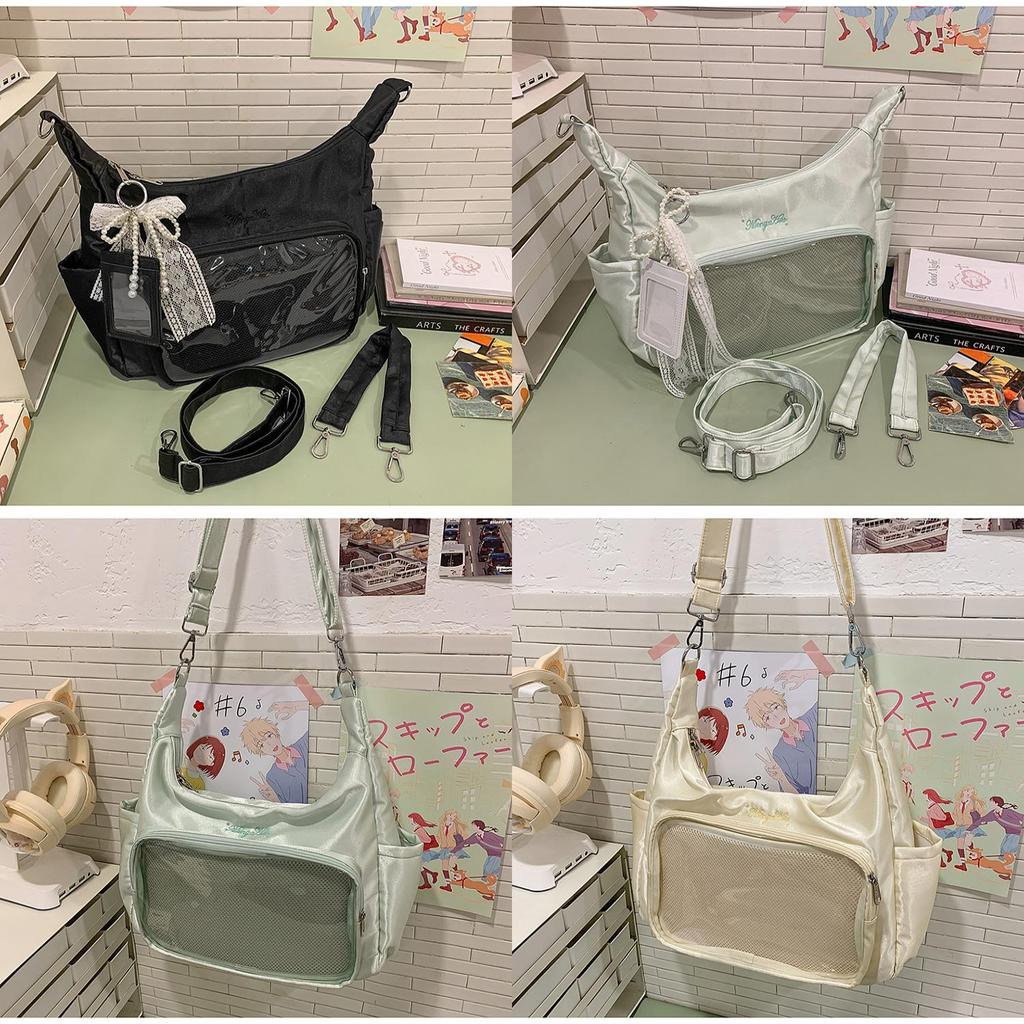 Sweet Cool Girl Crossbody Bag With Zipper Closure For Casual Outings