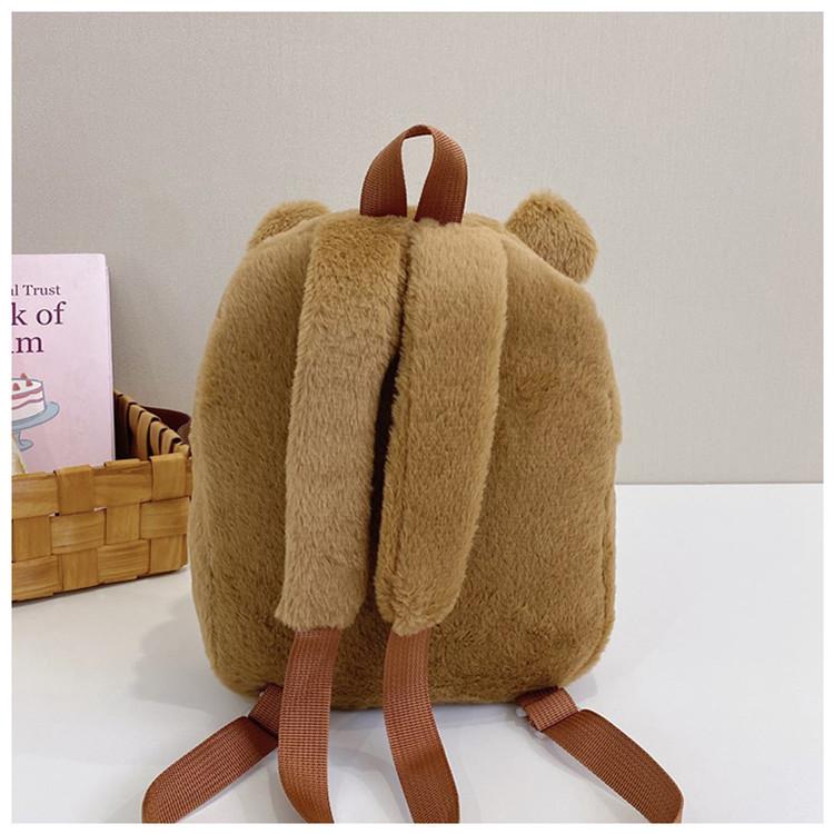 2025 Capybara Plush Backpack: Cute, Versatile, Furry Bag for Women and Students