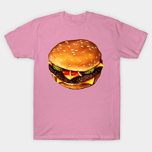 T Shirt Women Cheesburger Harajuku Print Kawaii Tshirt Summer Short Sleeve Female T-Shirt Top Tee