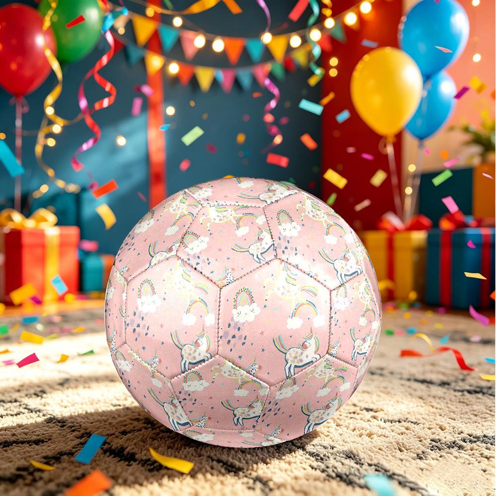 1pc Unicorn Fantasy World Size 5 Soccer Ball Professional Match Training Football Indoor &Outdoor Sports Ball Lightweight Durable c6581