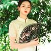 Plastic Plum Blossom Fan Chinese Style Hand Held Fan Elegent Dance Fan