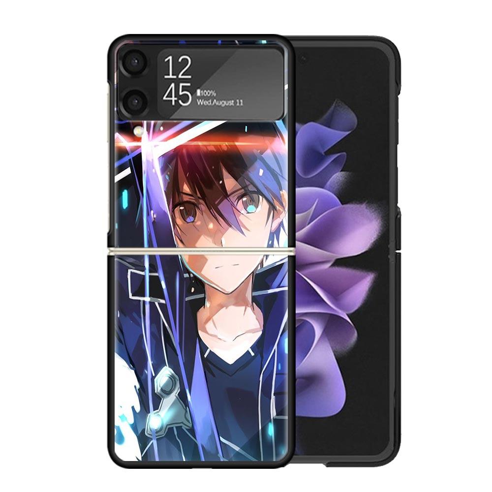 

Чехлы для Samsung Galaxy Z Flip 4 5 6 7 3 Z Flip7 Flip6 Flip4 Flip5 Flip3 5G с аниме Sword Art Online, Жесткие Ударопрочные Чехлы Fundas Samsung Z Flip 3
