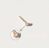 Lunne 14K Simple Cubic Earrings (14K Gold) #Es01