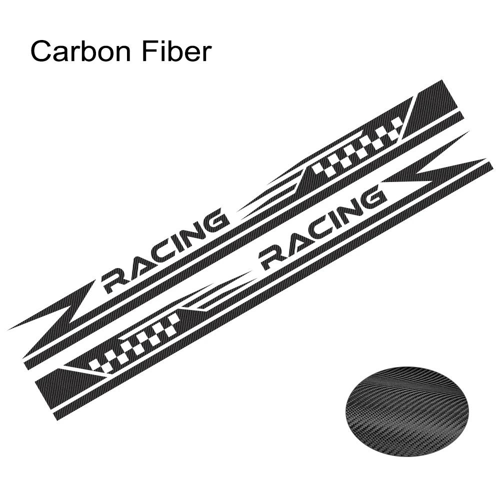2PCS Car Door Side Stripes Stickers Racing Sport Vinyl Decals Self-adhesive Car Body Styling Decoration Stickers Accessories