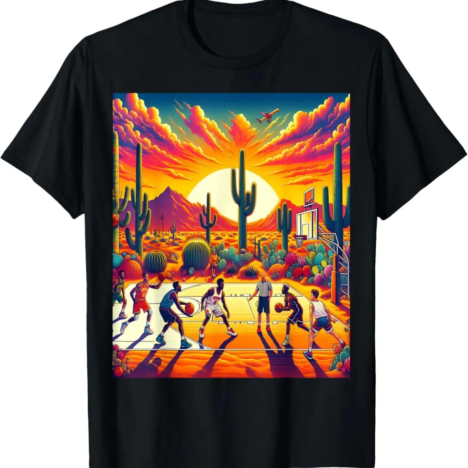 Phoenix Desert Sunset Basketball_ Heatwave T-Shirt S чёрный