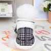 Koreanische Karo-Fleece Hunde-Winterjacke – Warmer Sherpa-Plaid-Mantel (S~XXL)