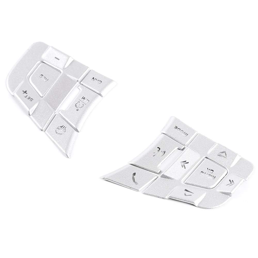 Jufjsfy Car Steering Wheel Button Sequin Sticker for Jaguar XEXF F-PACE E-PACEF-TYPE Trim Accessories