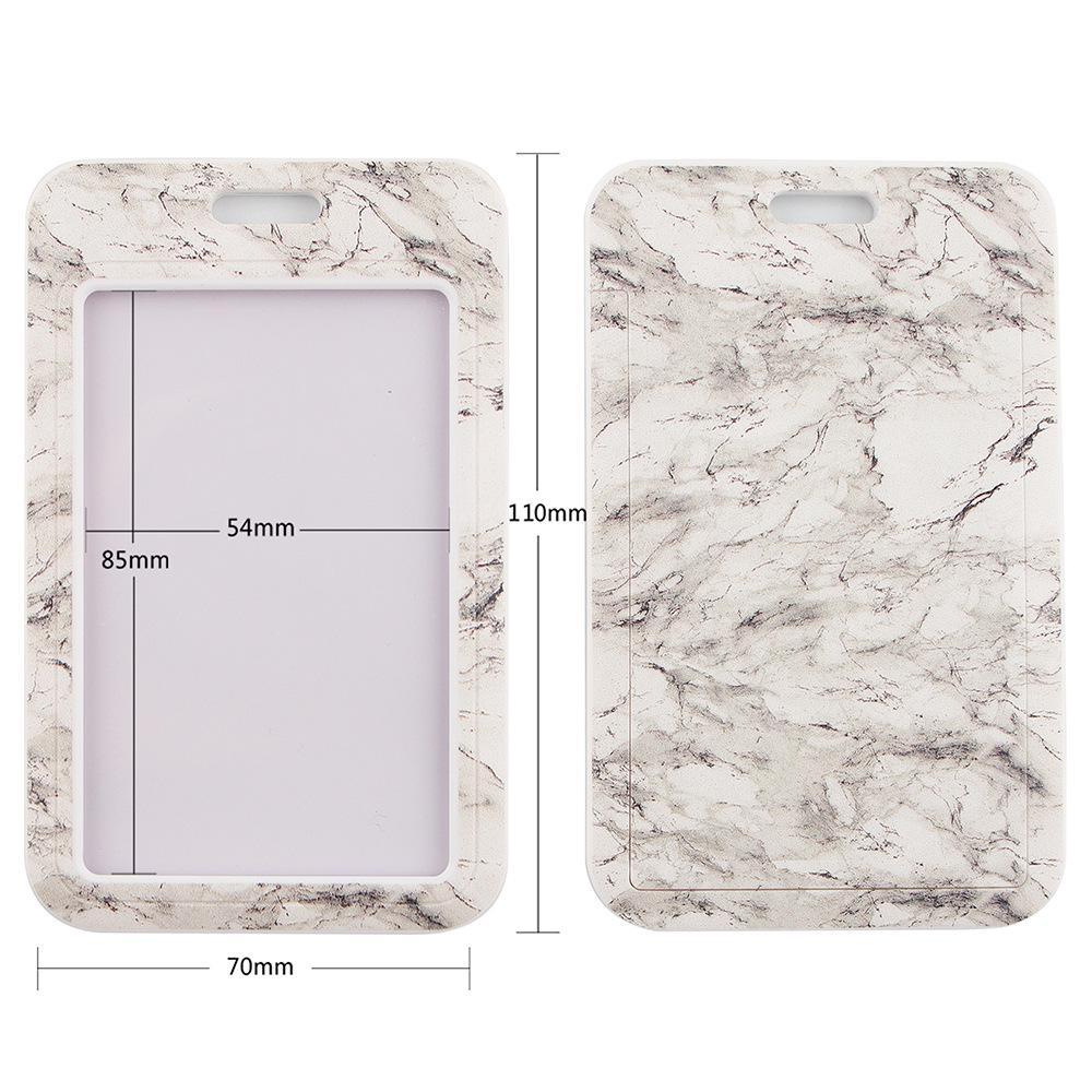 Marble Texture Phone Lanyard & Card Holder for Student/Work ID, Meal & Bus Access.