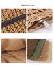 Women's Retro Handmade Large-Capacity Straw Woven Shoulder Beach Bag