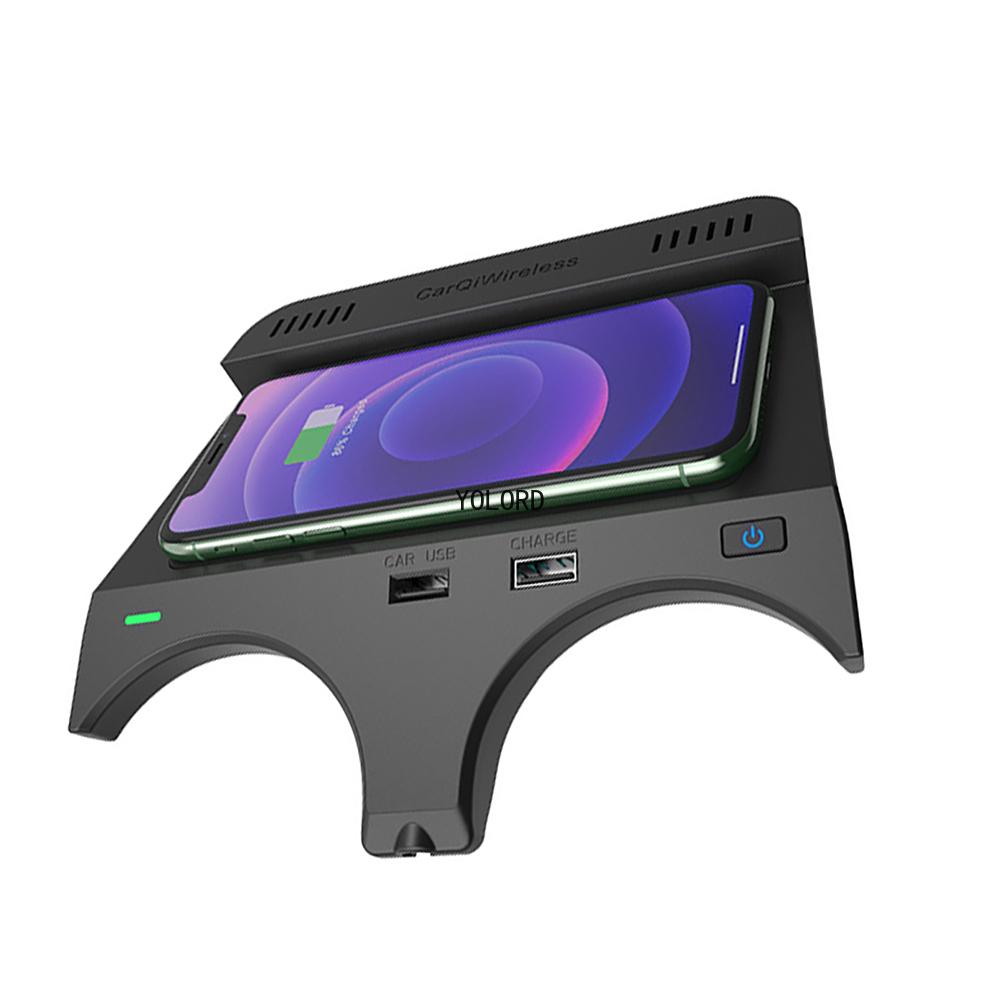 10W QI Fast Wireless Car Charging Charger BMW 5 6 Series 2018-2023 G30 G31 G38 F90 Car Pad Mobile Phone