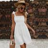 European and American Style 2026 Spring Women's Clothing New Temperament Commuter Skirt Suspender Solid Color Casual Knitted Dress