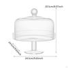Acrylic Cake Stand with Dome Lid Round Plate for Festive Party Birthday