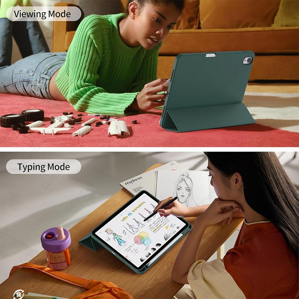 Case for iPad Air 11-Inch M3/M2 (/), iPad Air 5/4 (/ 5th/4th Generation 10.9-Inch), with Pencil Holder Cover