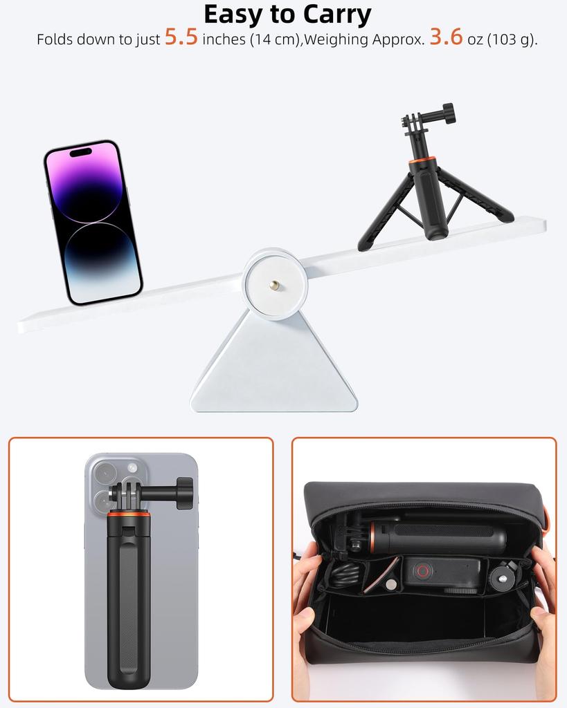 Cakrurt 37cm Extendable Mini Tripod Selfie Stick for Action Cameras Direct from Japan