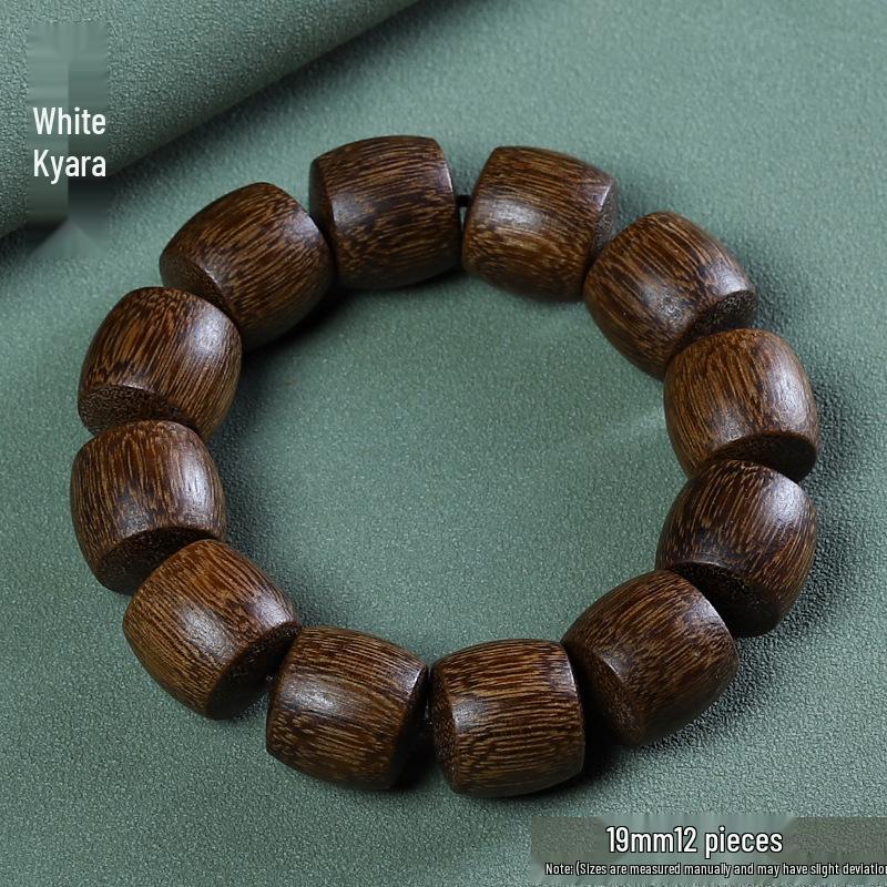 Unisex Handmade Green Sandalwood Bead Bracelet - Ethnic Style, Exquisite Design
