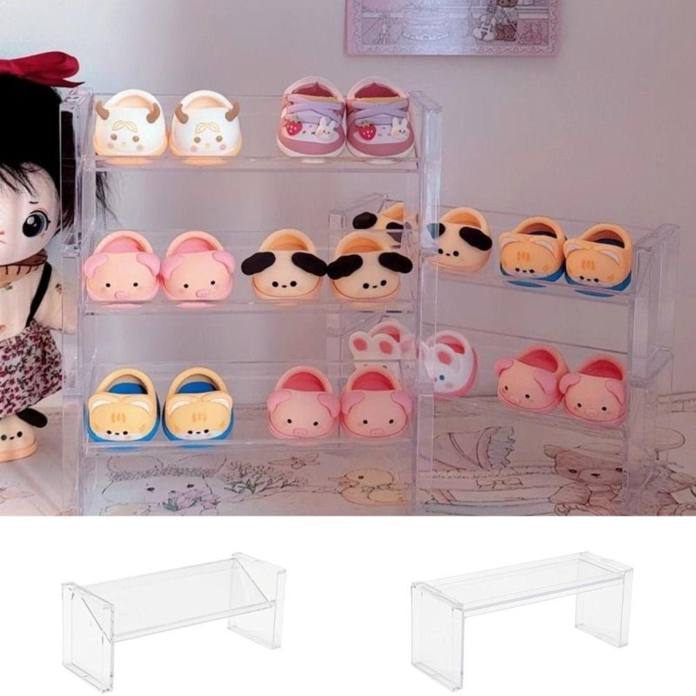 Transparent Desktop Display Rack Stackable Organizing Rack  Handmade Paper Cup Cake