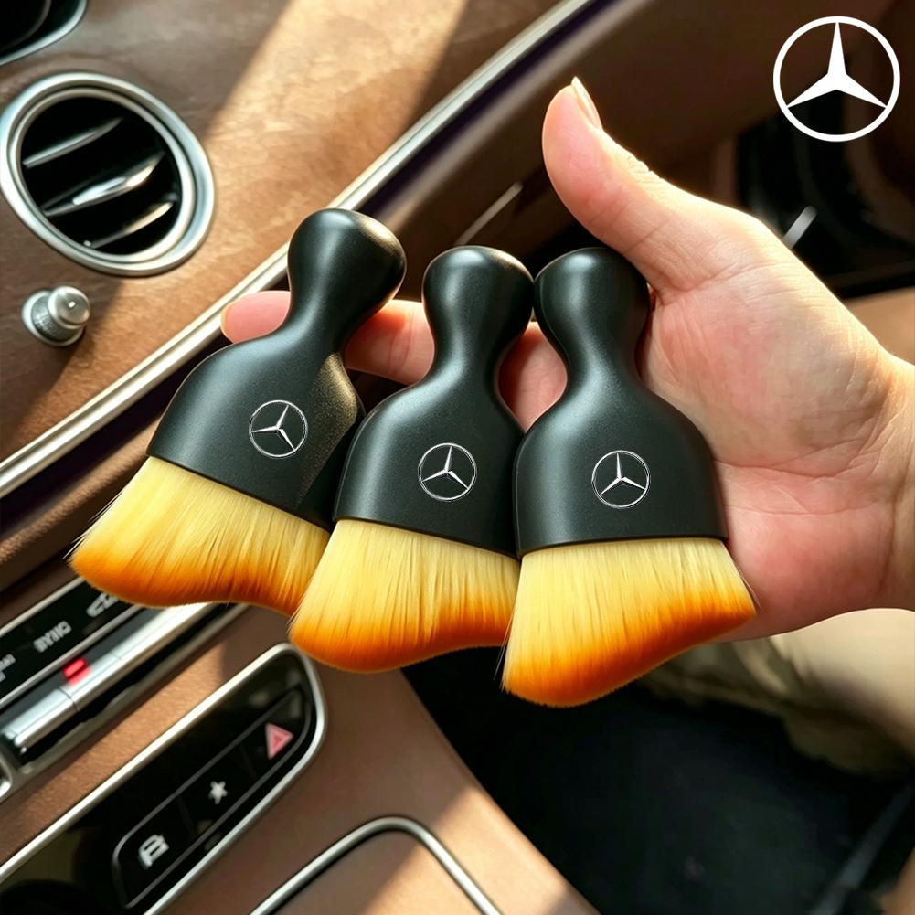 MEA4 Car Interior Cleaning Soft Brush Dust Removal Tools For Mercedes-Benz GLC X253 X254 C-Class W205 W206 A-Class W177 GLA E-Class