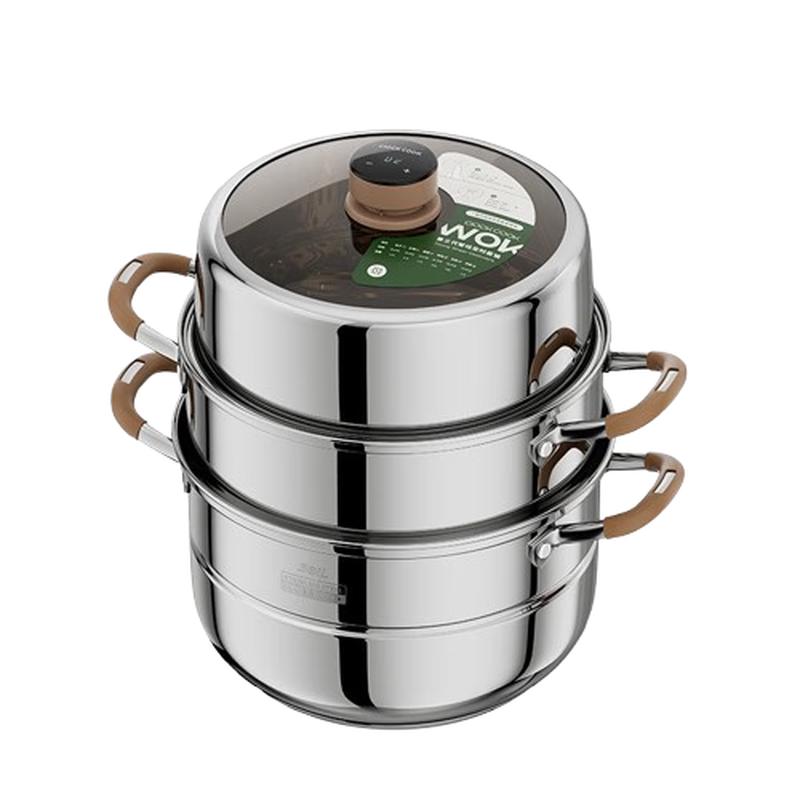 

HUIHUADU 304 Stainless Steel Automatic Steamer with Electronic Timer