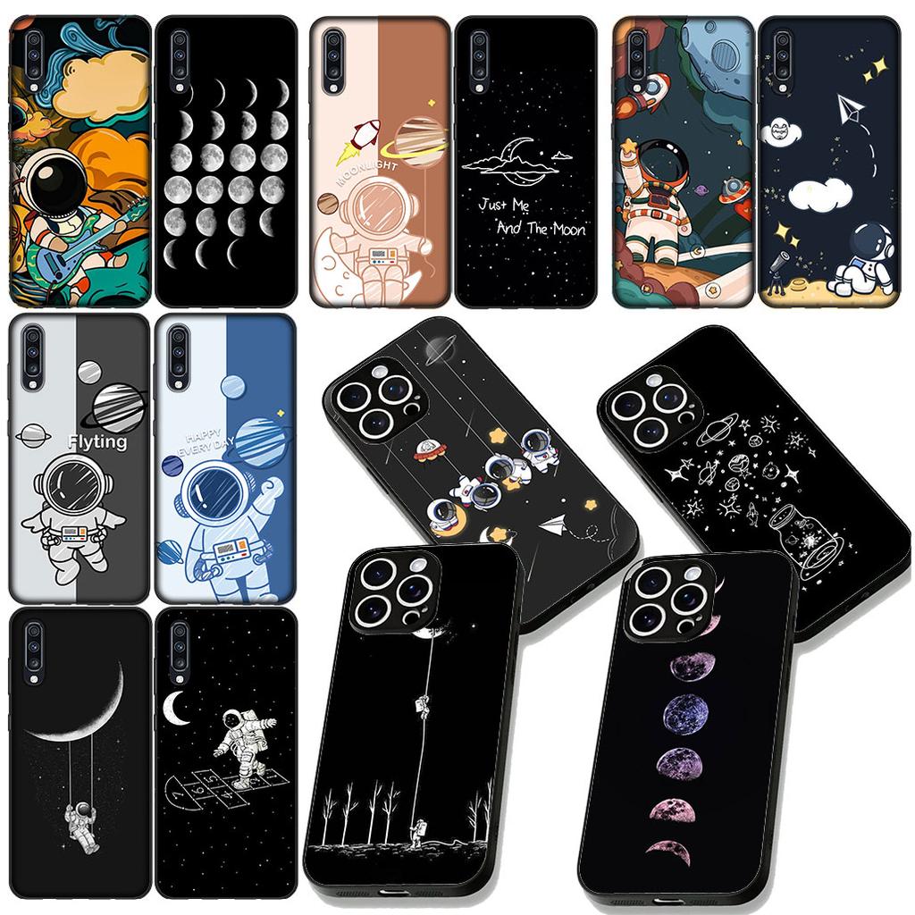 Creative Design Art Astronaut Moon Phone Case for Motorola Moto Edge 70 60 Fusion NEO Pro G Stylus G56 G96 G52 G04 G05 G64 G71