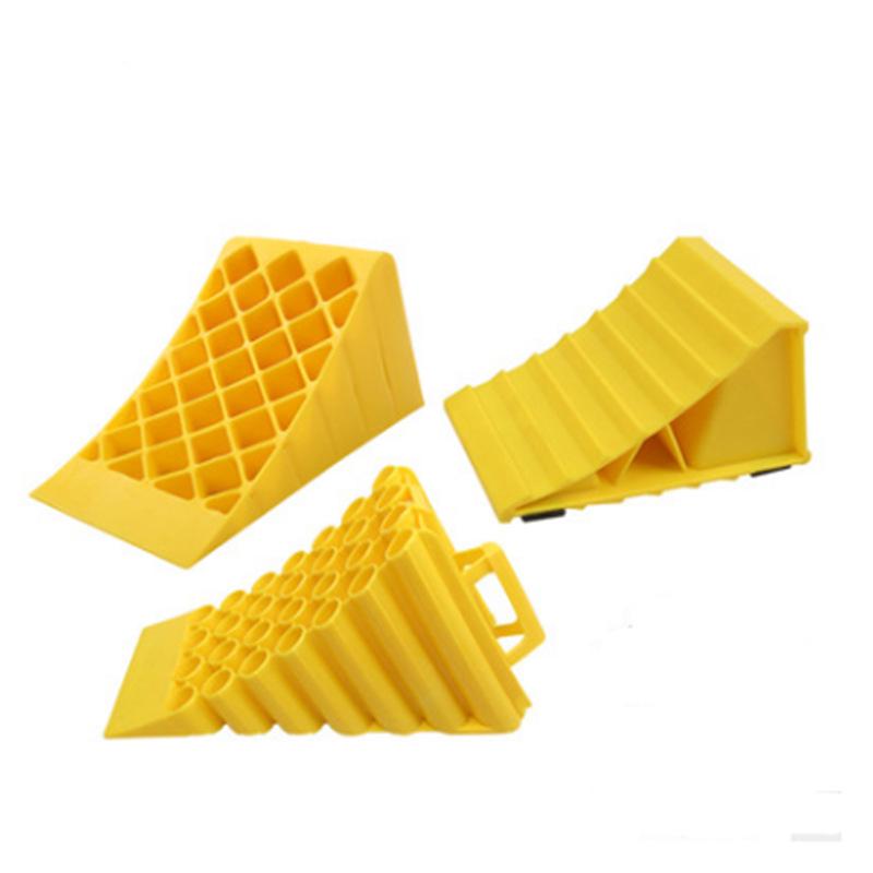 Anti-slip Rubber & Wood Tire Stop Block - Prevents Car Rolling