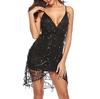 Women's Ladies Sexy Solid Sleeveless Shining  Dress  Sequin