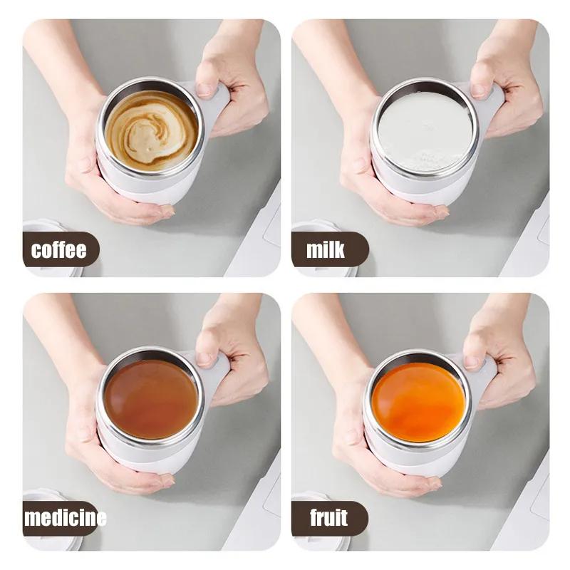 Fully Automatic Mixing Cup Stainless Steel Lazy Magnetization Cup Automatic Magnetic Cup Portable Coffee Cup Mugs YLE217.2