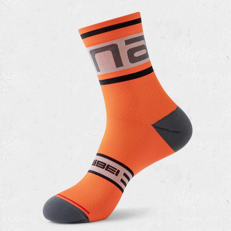 1/3 Pairs Men Cycling Socks Middle Tube Compression Outdoor Sports Marathon Running Bike Riding Fitness Socks