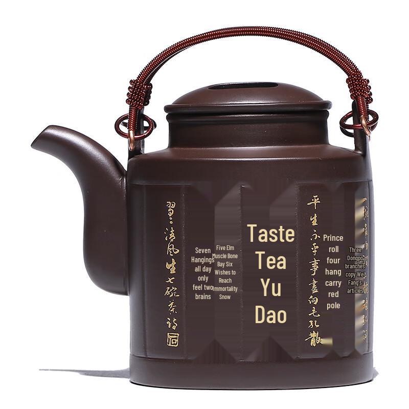 

Shang Qi Zisha Overhead Handle Teapot