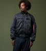 Alpha Industries Flight Scratch Air Crew US Black MA-1 Jacket, Spec, TA0531, Men's, TA0531-001,