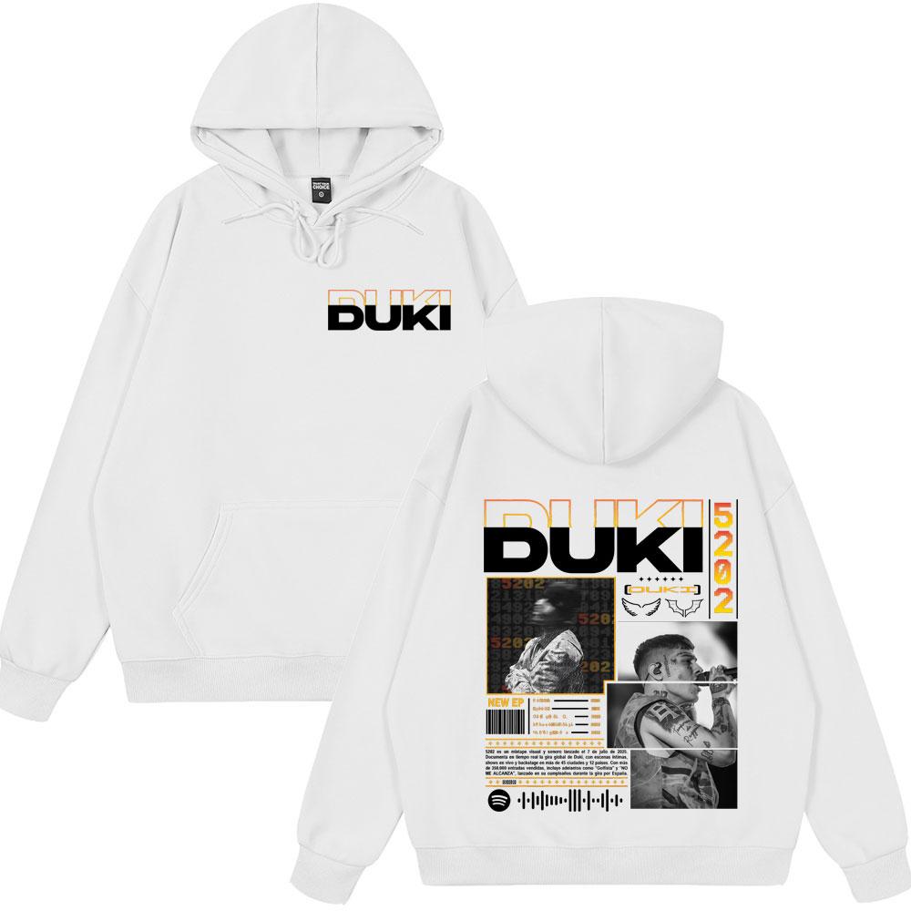 2025 Hot Sale Tops Rapper Duki Duki 5202 MIXTAPE 2025 Album Clothing Mens Women Fashion Hip Hop Vintage Hoody New Style Hoodies